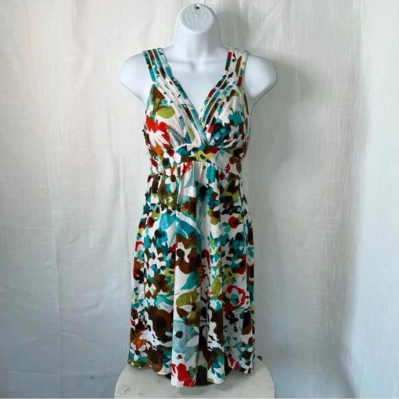 Tommy Bahama Macapa Floral Short Vacation Dress Size Extra Small - Picture 2 of 6